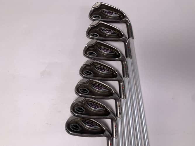 Ping Rhapsody Iron Set 6-PW+GW+SW Red Dot 1* Flat ULT 129 Ultra Light Ladies RH