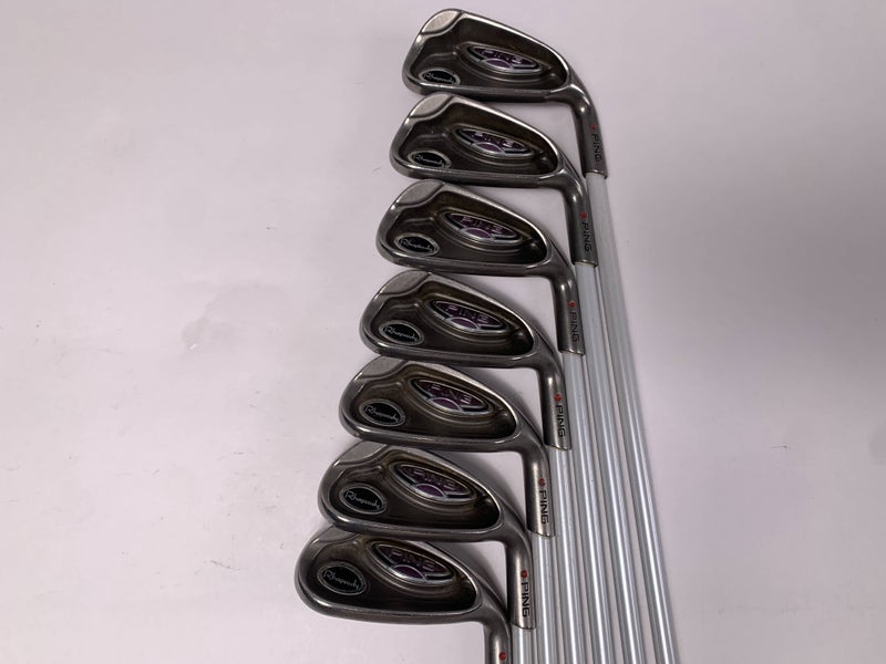 Ping Rhapsody Iron Set 6-PW+GW+SW Red Dot 1* Flat ULT 129 Ultra Light Ladies RH