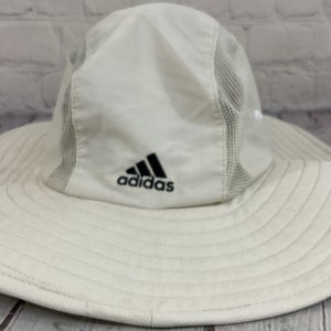 Adidas Unisex Safari Hat Adjustable Neck Tie Wide Brim Mesh Inserts Side Clasps