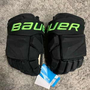 Bauer Vapor Hyperlite Pro Stock Hockey Gloves 14" Blackout Dallas Stars