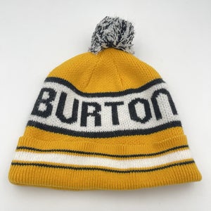 Vintage Burton Beanie Winter Hat Cap Pom Snowboard Skiing Outdoor