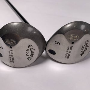 Callaway Big Bertha Warbird 3 & 5 Fairway Wood Set 15* 18* Graman CF310 Mens RH