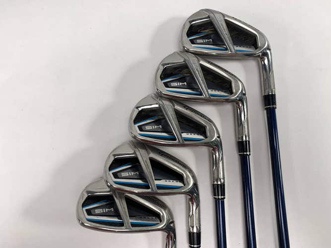 TaylorMade SIM MAX Iron Set 6-9+AW Fujikura Ventus Blue 6R Regular RH +1''