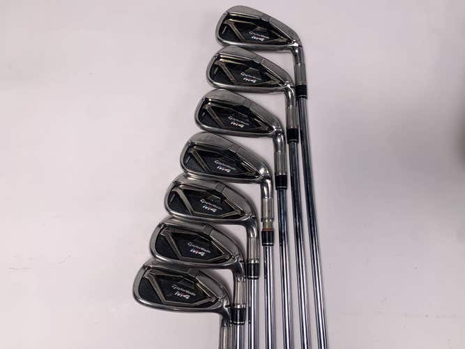 TaylorMade M4 Iron Set 4-PW KBS Max 85g Regular Steel Mens RH