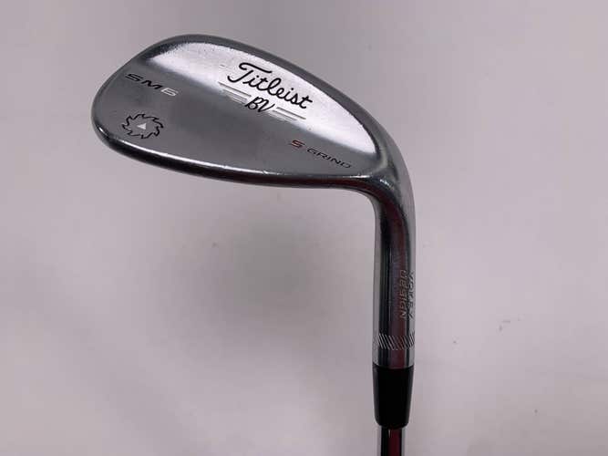 Titleist Vokey SM6 Tour Chrome Sand Wedge SW 56* 10 Bounce S-Grind Wedge Mens RH