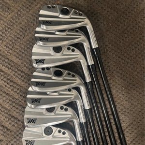 Men's 2021 PXG 0311P Right Handed Iron Set Regular Flex (7 Clubs) #5 - #9, PW, GW Graphite Shaft (Us