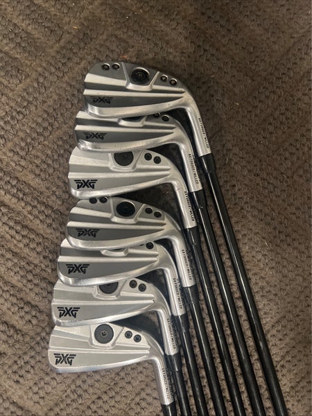 Men's 2021 PXG 0311P Right Handed Iron Set Regular Flex (7 Clubs) #5 - #9, PW, GW Graphite Shaft (Us