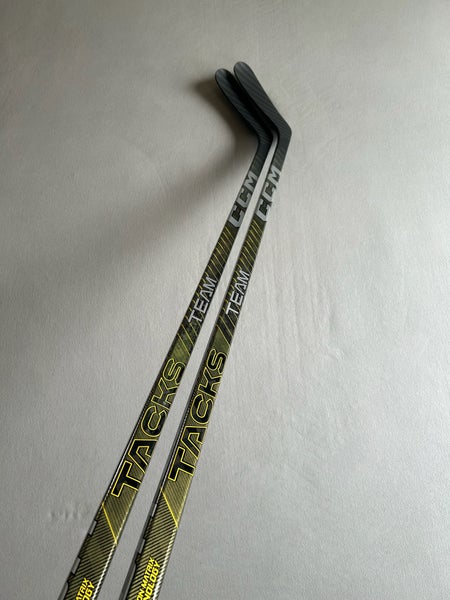 *2 Pack* of New Senior CCM Tacks Team Left Hand Pro Stock Hockey Sticks 75 Flex P90TM