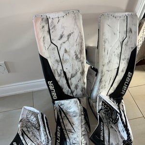 34" 2025 Bauer Supreme Shadow Goalie Leg Pads Pro Stock (Used)