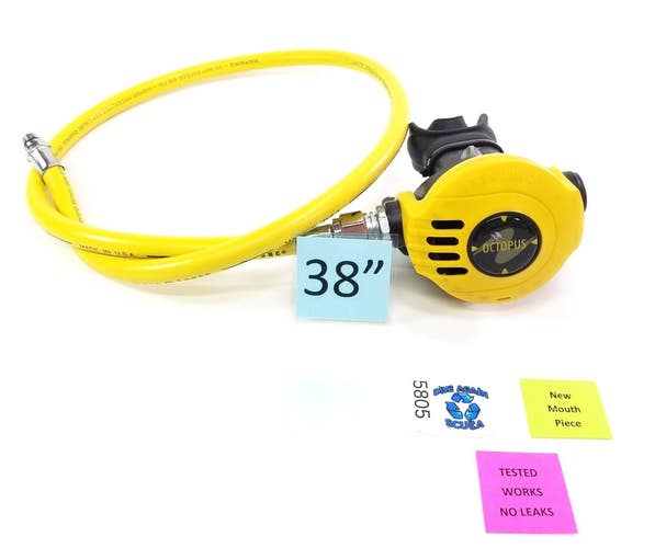 Aqua Lung Calypso / Titan Yellow Scuba Dive Octo Octopus 2nd Stage Regulator