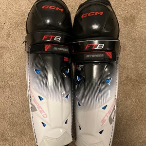 Senior CCM Jetspeed FT6 16" Shin Pads (New)