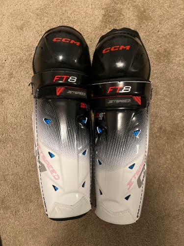 Senior CCM Jetspeed FT6 16" Shin Pads (New)