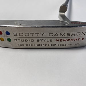 Scotty Cameron Studio Style Newport 2 Putter 36.5" SuperStroke Pistol GTR RH