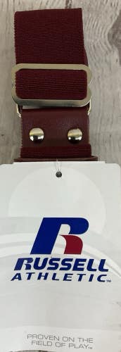 Russell Athletics Adult Baseball Belt Stretch Multiple Adjustment Points Maroon