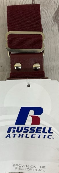 Russell Athletics Adult Baseball Belt Stretch Multiple Adjustment Points Maroon