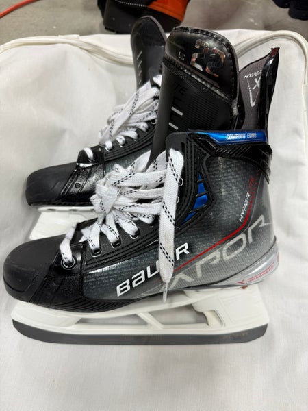 RARE Game used Cole Caulfield - “ELOC” Bauer Vapor Hyperlite 2 Skates (Masked) Pro Stock 7.5 (Use