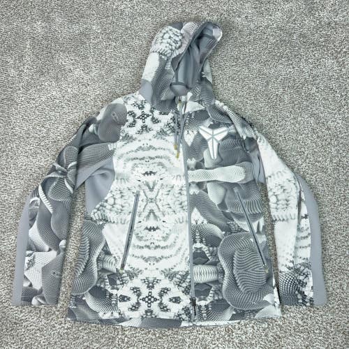 Nike Hoodie Mens XL Gray White Full Zip Kobe Bryant Mamba Basketball Snakeskin