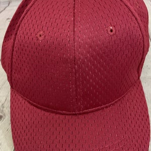 OC Sport Unisex Youth Structured Hat Perforated Moisture Wicking Material Red