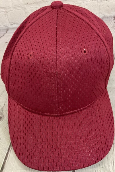 OC Sport Unisex Youth Structured Hat Perforated Moisture Wicking Material Red