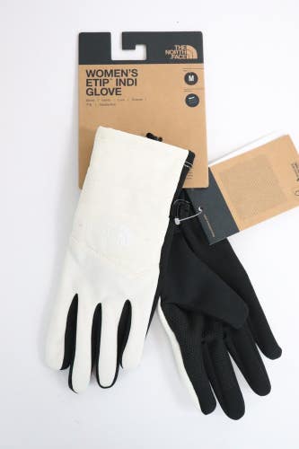 NWT THE NORTH FACE Womens Etip Indi Glove Gardenia White Heather Medium