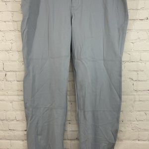 Russell Athletic 33347MK Adult's 100% Nylon Baseball Pants Light Grey Size 40