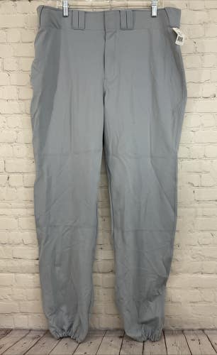 Russell Athletic 33347MK Adult's 100% Nylon Baseball Pants Light Grey Size 40