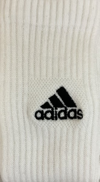 Adidas Calf Activewear Sock Stretch Embroidered Logo Moisture Wicking Fabric Tan