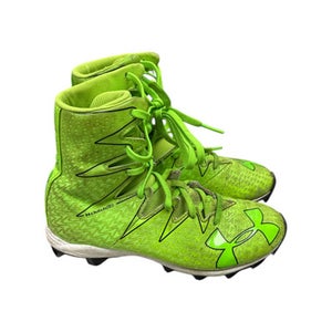 Used Under Armour Jr FB Cleats Neon Green Junior 04 11862-S000091350