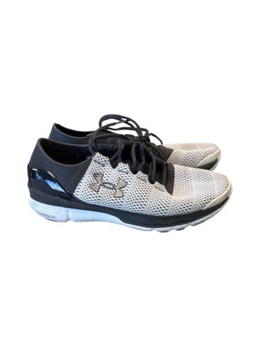 Used Under Armour GRY/WHT CHARGED SHOES Running/X-Train Shoes M Grey Senior 10.5 11862-S000090789