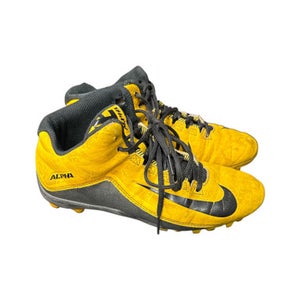 Used Nike BLK/YEL 725230-700 Jr FB Cleats Black And Yellow Junior 06 11862-S000089595