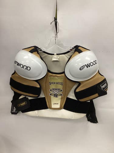 Used Sher-wood PMP X4 Senior Shoulder Pads LG 11851-S000039115