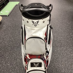 Used SUBTLE PATRIOT 14 SLOT Mens Cart Bag White 11851-S000039098
