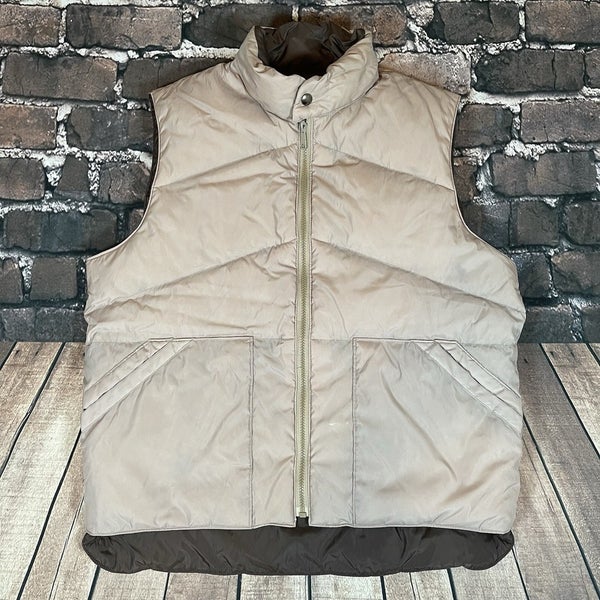 Vintage Gladiator Goose Down Puffer Vest Full Zip Jacket Size Large Reversible