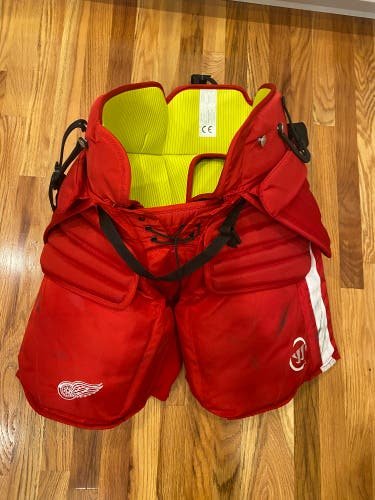 Detroit Red Wings M Pro Stock Warrior Hockey Goalie Pants (Used)