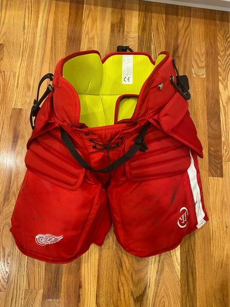 Detroit Red Wings M Pro Stock Warrior Hockey Goalie Pants (Used)