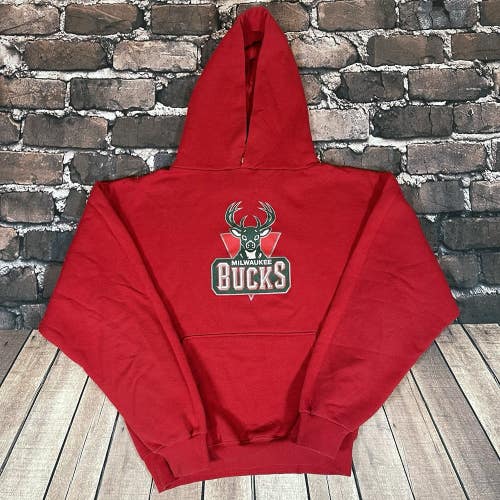Vintage Milwaukee Bucks Jerzees Super Sweats Hoodie Mens Size Small Sweatshirt