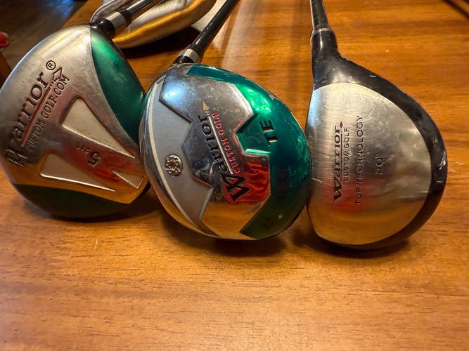 Men's Warrior Right Handed Clubs (Full Set) Regular Flex 10 Pieces (Used)