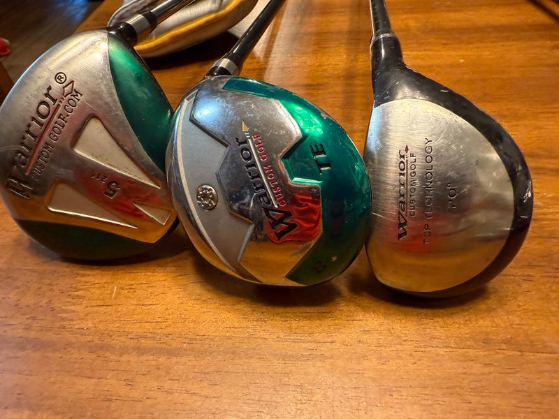 Men's Warrior Right Handed Clubs (Full Set) Regular Flex 10 Pieces (Used)