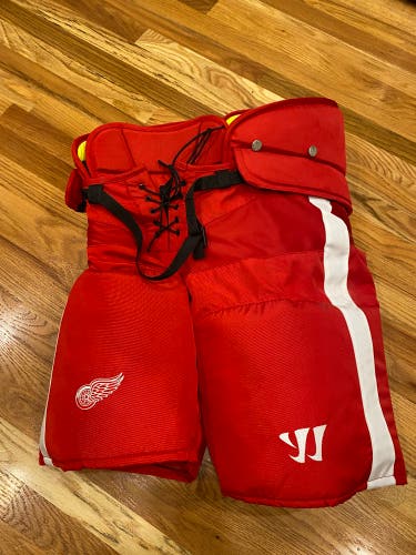 Detroit Red Wings - Men's Pro stock Senior Large Warrior Hockey Pants (New)