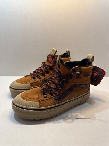 New Vans Sk8 Hi MTE DR Waterproof Glazed Ginger Brown Men’s 6.5