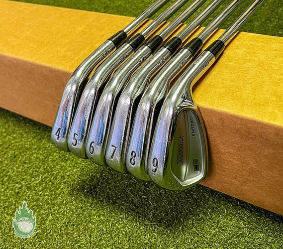 Used RH Titleist CB 716 Forged Irons 4-9 X100 X-Stiff Flex Steel Golf Club Set