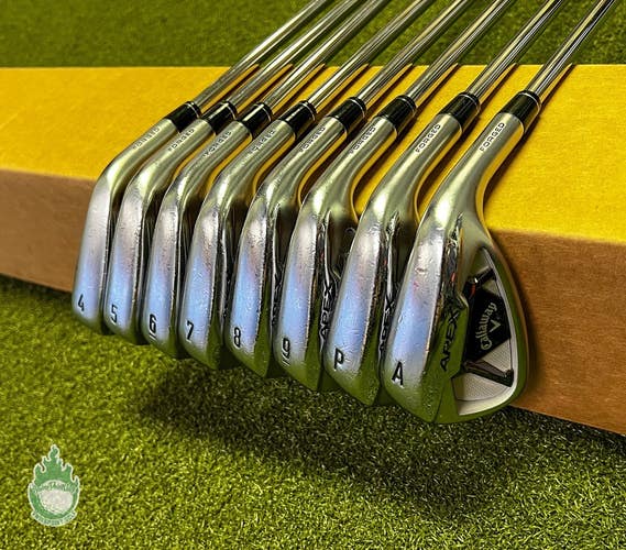 Right Handed Callaway APEX Pro Forged '21 Irons 4-AW Stiff Steel Golf Set