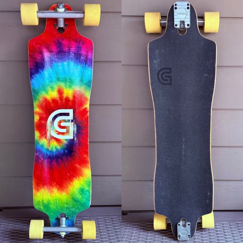 Goldcoast Skateboards Boho Complete Drop Through Longboard Skateboard 9.75”x 36”