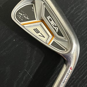 *GOOD* Adams Golf Idea A7 6 Iron Right Handed Stiff Steel Shaft Stock Grip 37.5"