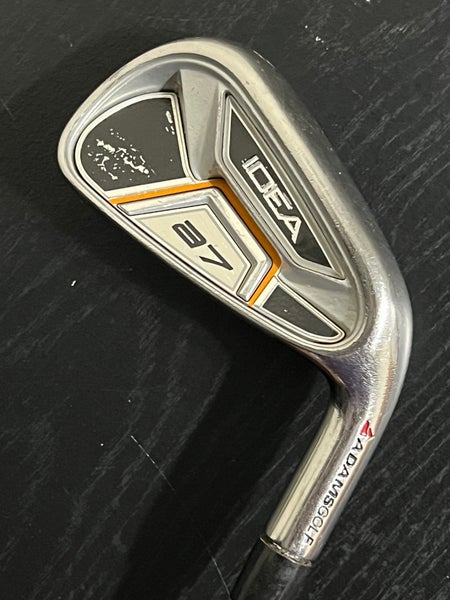 *GOOD* Adams Golf Idea A7 6 Iron Right Handed Stiff Steel Shaft Stock Grip 37.5"