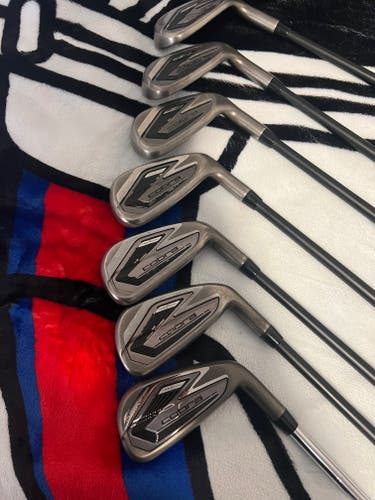 2024 Cobra DarkSpeed Iron Set Stiff Flex (7 Clubs) #5 - #9, PW, GW Graphite/Steel Shaft