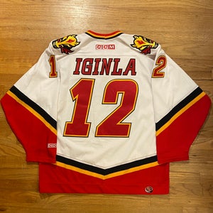 Vintage Jarome Iginla Calgary Flames Hockey Jersey