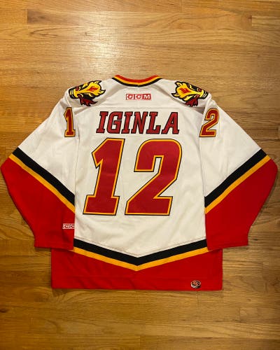 Vintage Jarome Iginla Calgary Flames Hockey Jersey
