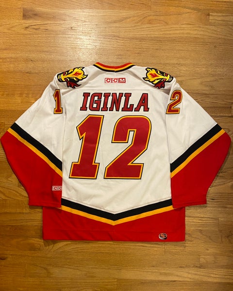 Vintage Jarome Iginla Calgary Flames Hockey Jersey