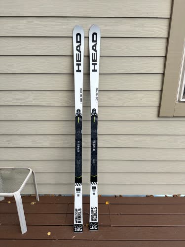 HEAD World Cup Rebels i.GS RD 186 cm Racing Skis Without Bindings (Used)